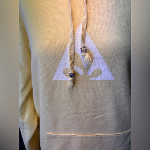 Wasted Collective Oversized Yellow Sweatshirt Hoodie Size Small NWT. - Picture 3 of 7